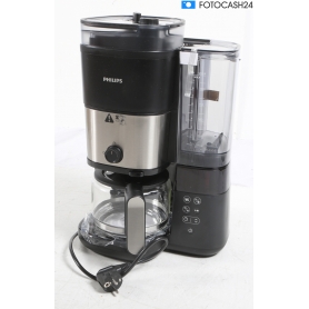 Philips HD7900/01 Kaffeemaschine 10 Tassen Mahlwerk Timerfunktion Warmhaltefunktion schwarz silber (283208)