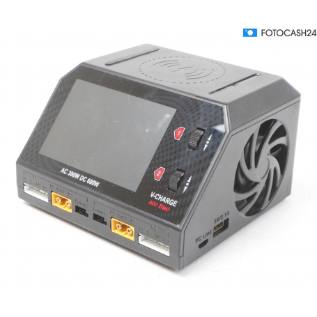 Voltcraft V-Charge 600 DUO 3,5" Multifunktionsladegerät Modellbau-Ladegerät PC-Verbindung 16A schwarz (283340)