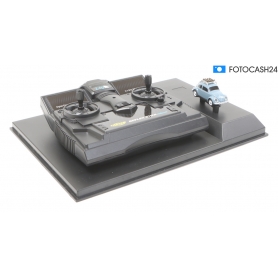 Carson Modellsport 500504149 Modellauto VW Käfer Wintersport 1:87 RC Elektro Straßenmodell grau (283373)