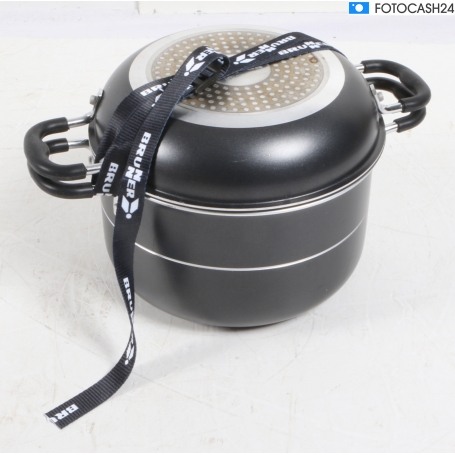 Brunner Pirate NG 7+1 Kochtopfset Camping-Topfset Pfanne Kochgeschirr Outdoor Wohnwagen anthrazit (283516)