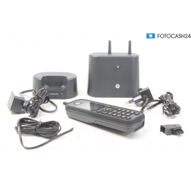 Motorola O201 schnurloses DECT -Telefon Freisprechen Outdoor Farbdisplay analog schwarz (283610)