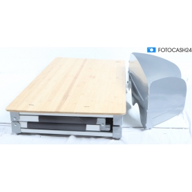 Camp4 Bamboo Quick Campingküche Faltschrank Reiseküche Zeltschrank 100x49x82cm grau (280924)