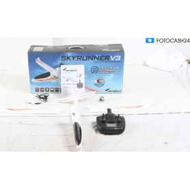 Amewi Skyrunner V3 Gyro RC Motorflugmodell Flugzeug RtR 750 mm 2,4 GHz (284134)