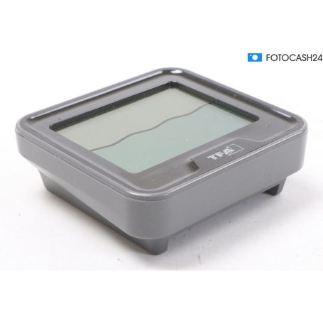 TFA Dostmann Marbella digitales Funk-Poolthermometer Hygrometer Thermometer 0 bis +50 °C schwarz (284063)
