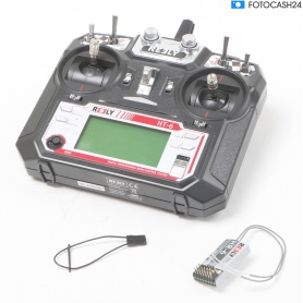 Reely HT-6 Hand-Fernsteuerung Fernsteueranlage 2,4GHz 6 Kanal Empfänger schwarz (284277)