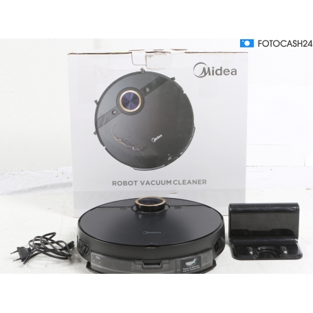 Midea Europe M7 pro Saug-und Wischroboter Vibrationswischen 2 Wassertanks App gesteuert fernbedienbar schwarz (284484)