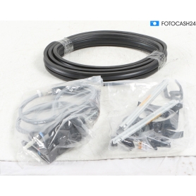 Comet Capri Einhebelmischer mit Dusche Picchina Ø 33mm Nylonflexschläuche Mikroschalter mattschwarz (284129)