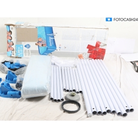 Bestway Steel Pro Frame Pool, rechteckig, mit Filterpumpe, 300x201x66cm (284382)