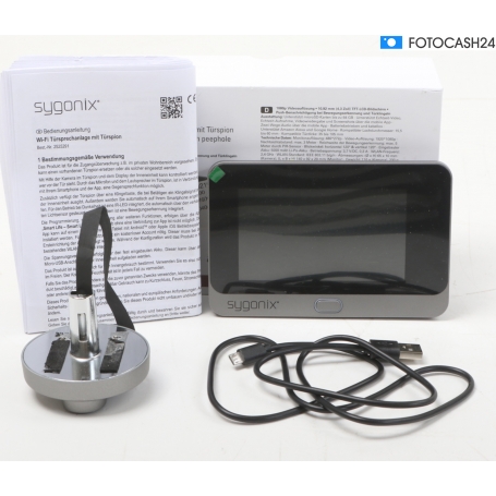 Sygonix SY-5050582 IP-Video-Türsprechanlage Kamera Video-Inneneinheit WLAN grau (284650)