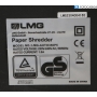 LMG AUTO350P5 Aktenvernichter Papierschredder Partikelschnitt Sicherheitsstufe P-5 Heftklammern Kreditkarten (284787)