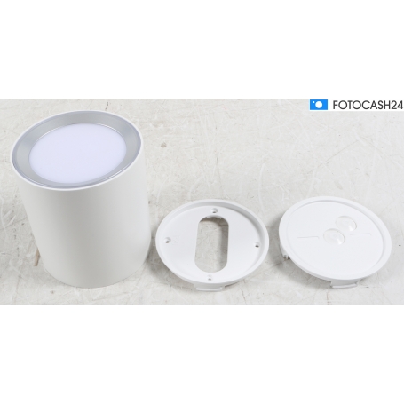 Nordlux Landon Long Badezimmerbeleuchtung Deckenleuchte 14cm LED IP44 600L 6,5W dimmbar Metall weiß (285024)