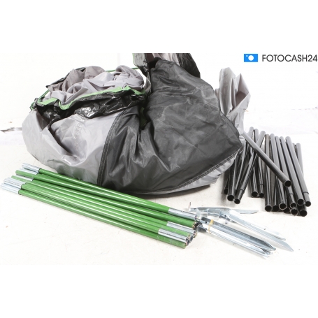 High Peak Cabana Pavillon Gartenzelt Partyzelt Moskitonetz 350x350cm grau (285054)