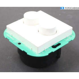 Ehmann 4295x0700 Drehdimmer Doppeldimmer Unterputz 40-110W weiß grün (284070)