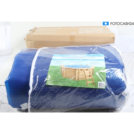 Interlin Solarabdeckplane Holzpool Bali, achteckig, Ø 530cm, 400µm, blau (285011)