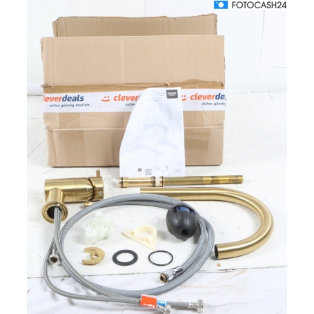 Grohe Minta Einhebelmischer Küchen-Armatur Spültischbatterie 1/2" cool sunrise gebürstet (285265)