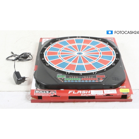 Bull "s Flash RB-Sound LED Elektronik-Dartboard Dartscheibe 8 Spieler schwarz (285276)