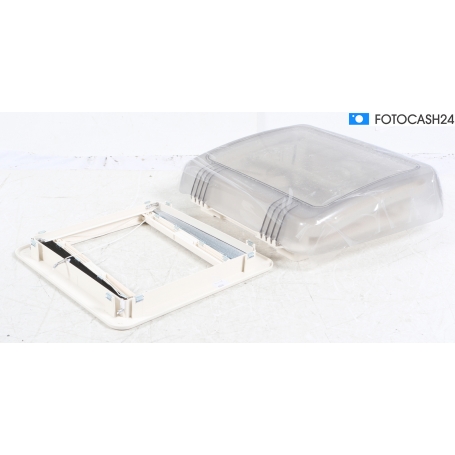 Dometic Micro Heki Wohnwagen-Dachhaube Verdunkelung Dachfenster Insektenschutz 28x28cm Zwangsentlüftung Camping (282660)