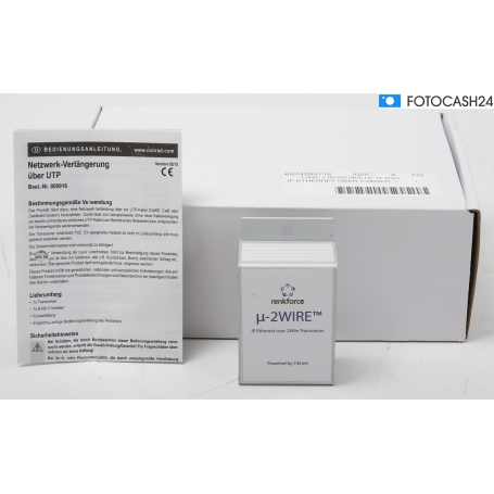 Renkforce RF-3395610 Netzwerkverlängerung LAN 2-Draht 300m Reichweite 200 MBit/s silber (284210)