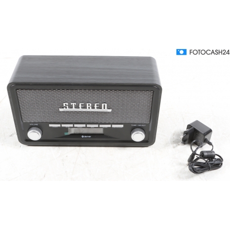 Denver DAB-18 Küchenradio Digitalradio UKW DAB+ Bluetooth Weckfunktion dunkelgrau (285350)
