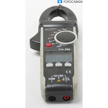 VOLTCRAFT VC-590OLED Stromzange Hand-Multimeter CATII 1000V CATIII 600V 50-60Hz digital schwarz (285548)