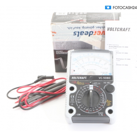 VOLTCRAFT VC-5080 Hand-Multimeter Spannungsmessgerät Strommessgerät CAT III 500V analog (285560)