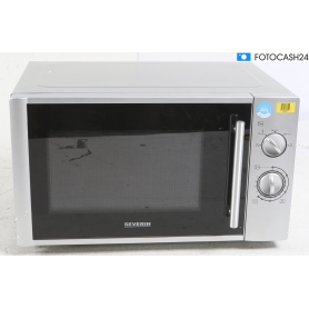Severin MW 7772 Stand-Mikrowelle 38 Liter 51cm breit 900W Grillfunktion silber (285805)
