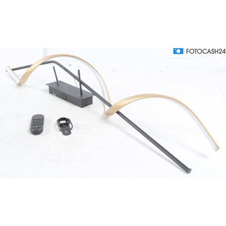 Paul Neuhaus Q-SWING LED-Deckenleuchte Deckenbeleuchtung Smart Home anthrazit messing matt (285956)