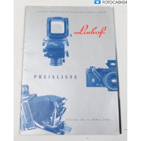 Linhof Prospekt Preisliste gültig ab 15.04.2002 (281464)