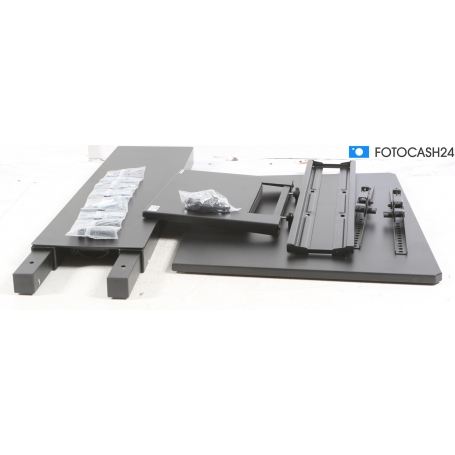 SpeaKa Professional SP-TVS-500 Fernseher-Ständer TV-Halterung Standfuß 37-80" höhenverstellbar schwarz (285621)