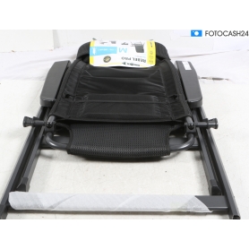 Brunner Rebel Pro Campingstuhl Klappstuhl Gartenstuhl Lordosenstütze Rückenlehne verstellbar Gr. M schwarz (285741)