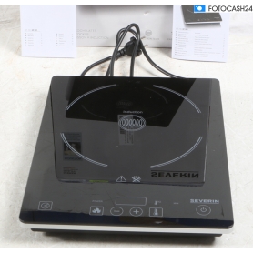 Severin KP1071 Induktions-Einzelkochplatte Touch-Bedienfeld Camping 2000 Watt 60-240°C schwarz (285975)