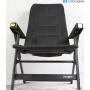 Brunner Rebel Pro Campingstuhl Klappstuhl Gartenstuhl Lordosenstütze Rückenlehne verstellbar Gr. M schwarz (286010)