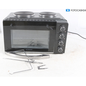 Bomann KK 6059 CB schwarz Kleinküche mit 2 Koch (283816)