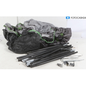 High Peak Pavillon, 3x3m, hellgrau/dunkelgrau/lime (285698)