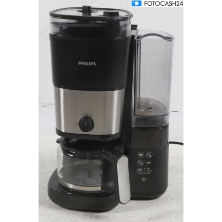 Philips HD7900/01 Kaffeemaschine 10 Tassen Mahlwerk Timerfunktion Warmhaltefunktion schwarz silber (286309)