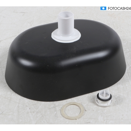 Castagnari Waschbecken, oval, schwarz/weiß matt (286369)