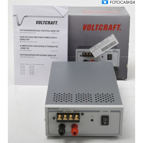 Voltcraft FSP 1225 Labornetzgerät Schaltnetzteil Festspannung 15V/DC getaktet grau (286650)