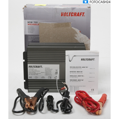 Voltcraft MSW 700-12-G Wechselrichter 700 Watt 10,5-15V/DC Schutzkontakt-Steckdose USB Camping Boot (286674)