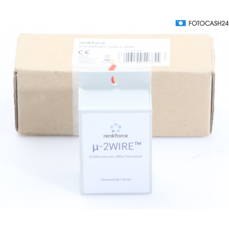 Renkforce RF-3395610 Netzwerkverlängerung LAN 2-Draht 300m Reichweite 200 MBit/s silber (286687)