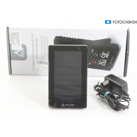 NDIR CO2 Monitor MX6055 CO2-Anzeige CO2-Messgerät Luftmengenmessgerät Temperaturmessung schwarz (286742)