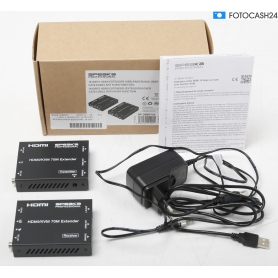 SpeaKa Professional SP-11562928 1 Port HDMI Extender-Set PC steuerbar 4096x2160 Pixel schwarz (286863)