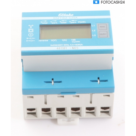 Eltako DSZ15DZ-3x80A MID Zweiweg-Drehstromzähler Wechselstromzähler MID geeicht RS485 (286954)