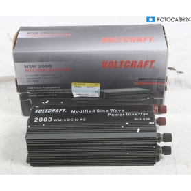 Voltcraft MSW 2000-24-G Wechselrichter Sinuswandler Schraubklemme Schutzkontakt-Steckdose silber (287492)
