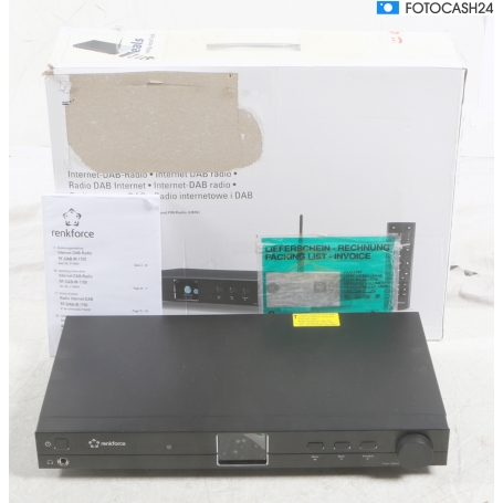 Renkforce RF-DAB-IR1700 Radio-Adapter UKW Internetradio DAB+ WLAN Bluetooth DLNA schwarz (287509)