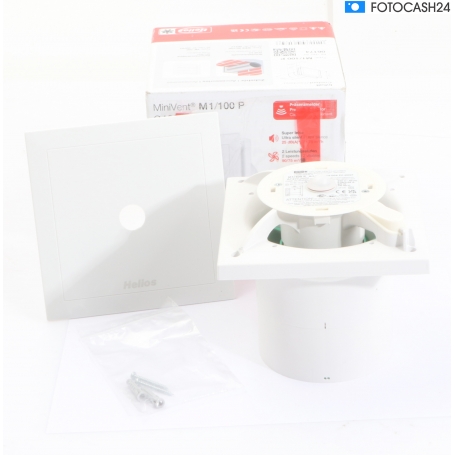 Helios MiniVent M1/100 P Kleinlüfter Kleinraumventilator Präsenzmelder weiß (287598)