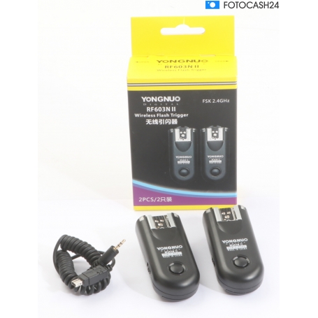 Yongnuo 2x Set Blitzgerät Auslöser Controller RF-603N II (287627)
