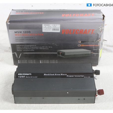 VOLTCRAFT MSW 1200-24-G Wechselrichter 1200W 21-30 V/DC Schraubklemmen Schutzkontakt-Steckdose (287659)