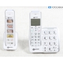 Geemarc Mobility Pack schnurloses Telefon analog Anrufbeantworter Freisprechen weiß (287664)