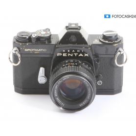 Asahi Pentax SP Spotmatic Schwarz mit SMC Takumar 1,8/55 Objektiv (288050)