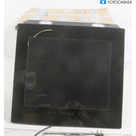 Exquisit KFD 607-2LED EEK B Kopffreihaube, 54 cm breit, Abluft, Touch control, schwarz (288075)